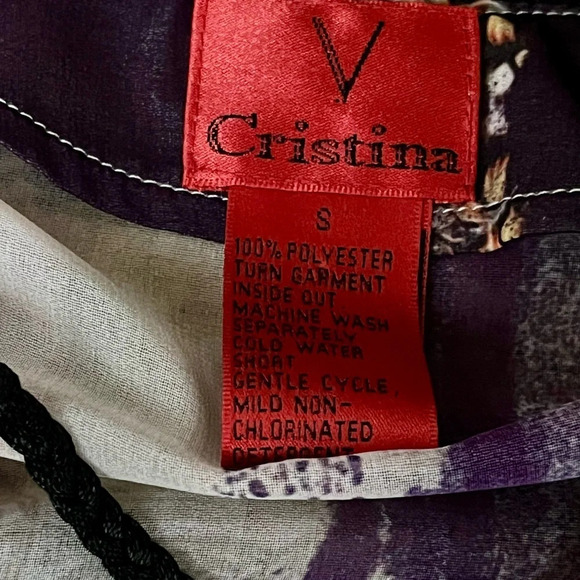 Cristina Sheer Long Sleeve Blouse Womens Tassel Oversized Mature Tunic Boho S - Picture 8 of 10